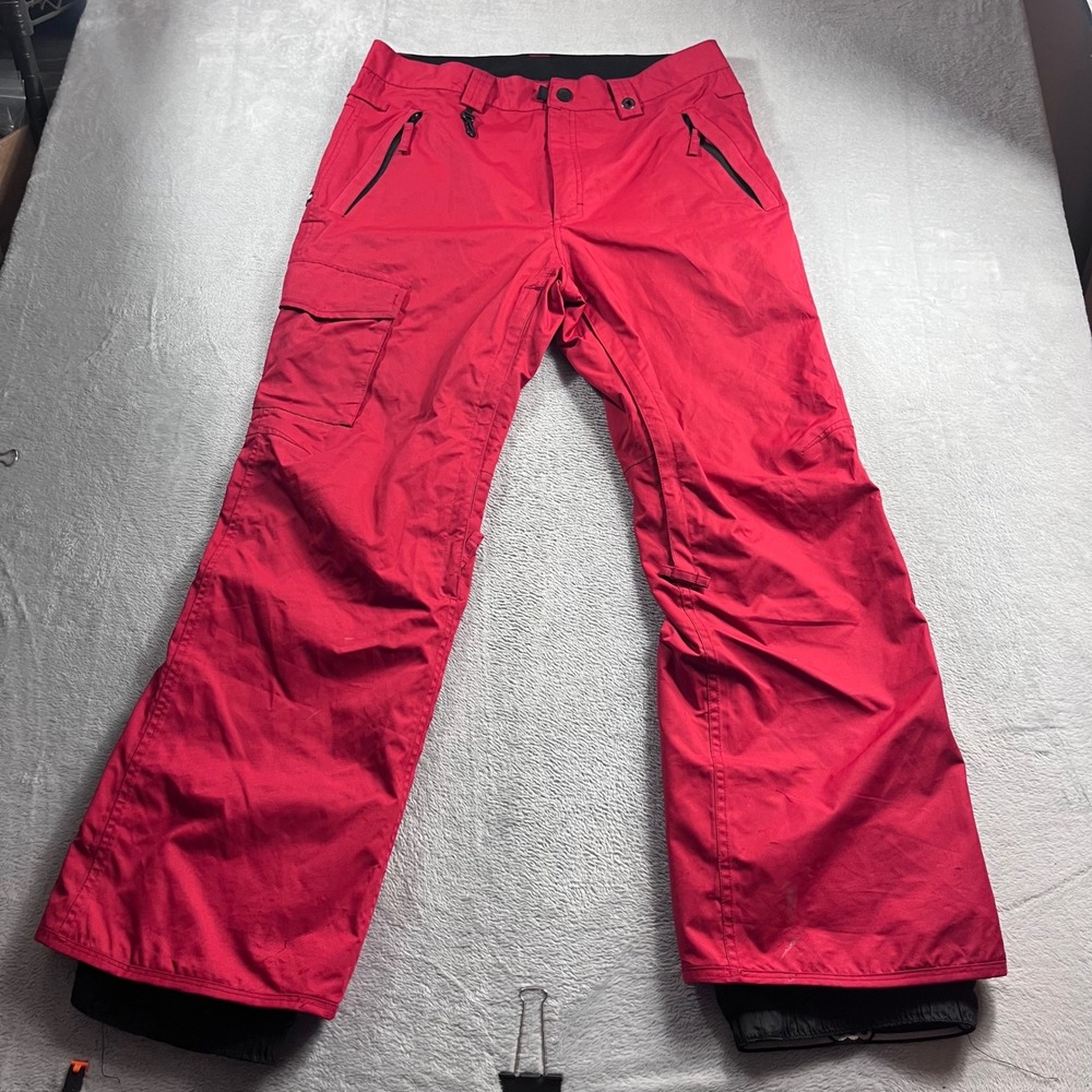686 Authentic All-Access Mens Snow Pants Red infiDRY Waterproof Size Large